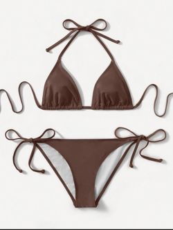 brown bikini set