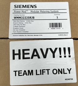 Siemens Meter PowerMod 3Gang 225A 3Ph IN:1Ph OUT
