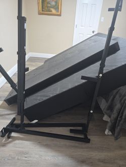 Queen bed and frame