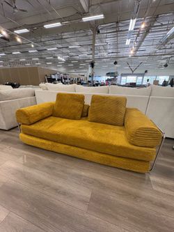 New ginger 79” contemporary corduroy compressed sofa