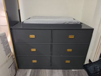 Famapy Gray 45.3 W Changing Table and Dresser
