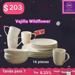 Vajilla Wildflower princess House 