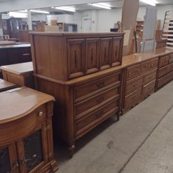 White Fine Furnishing MCM Dresser W/ Storage