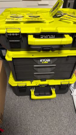 3 Ryobi link tool box