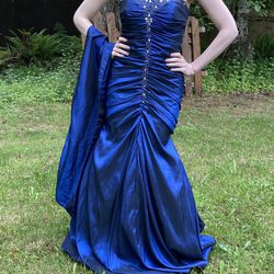 Dark Blue Mermaid Dress