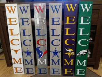 Wood Welcome Leaners