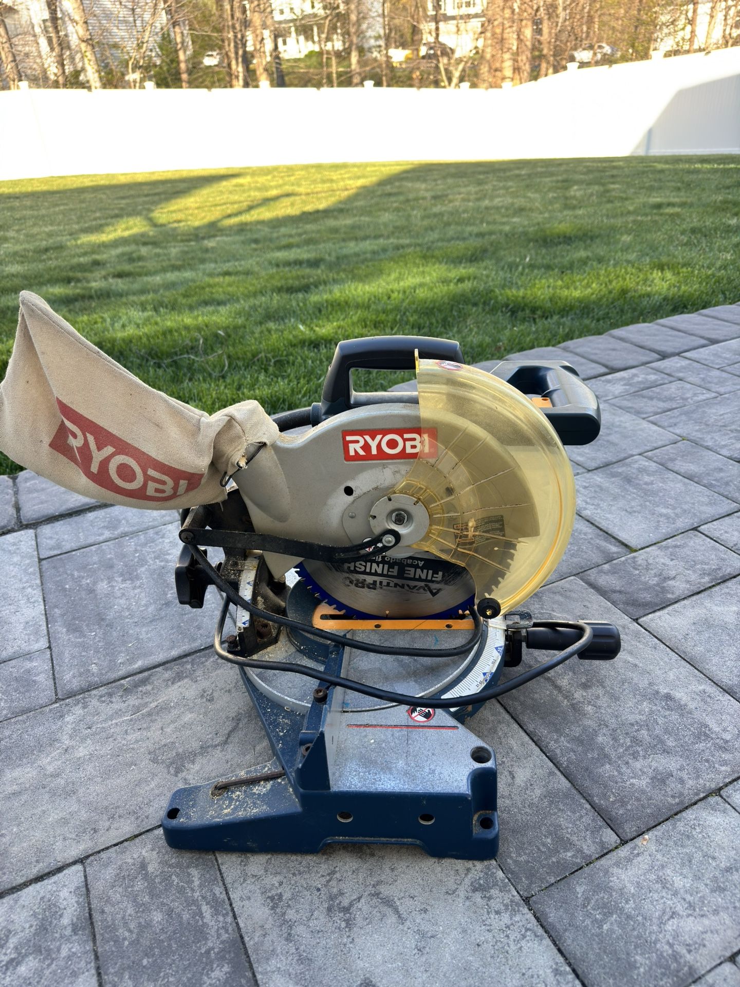 Ryobi Miter Saw 10 Chop Saw with Dust Bag