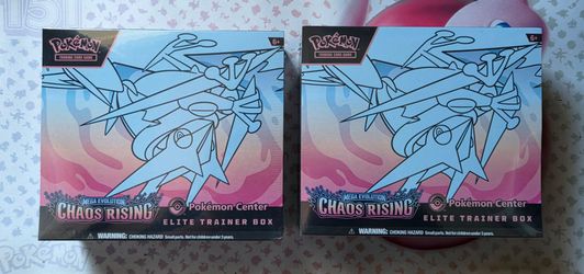 Pokemon Center Chaos Rising Elite trainer box