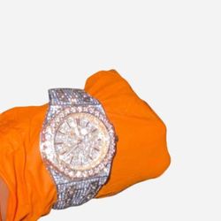 Bussdown Two Tone Rose White Gold Ap Watch