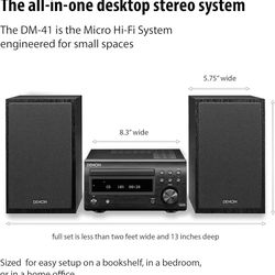 Denon RDC-M41
CD/FM micro desktop stereo system with Bluetooth 