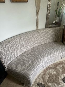 Free 2 curved couches in need of upholstery