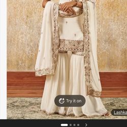 Lashkaraa Embroidered Gharara Suit