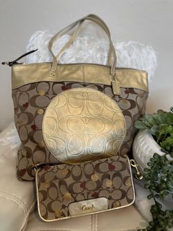 Coach Bag with matching wristlet