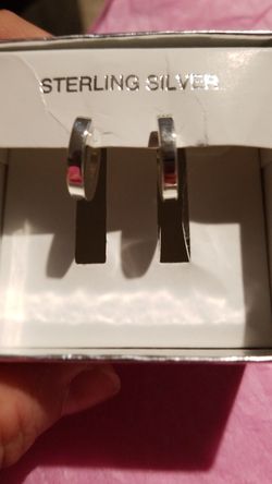 silver new earrings