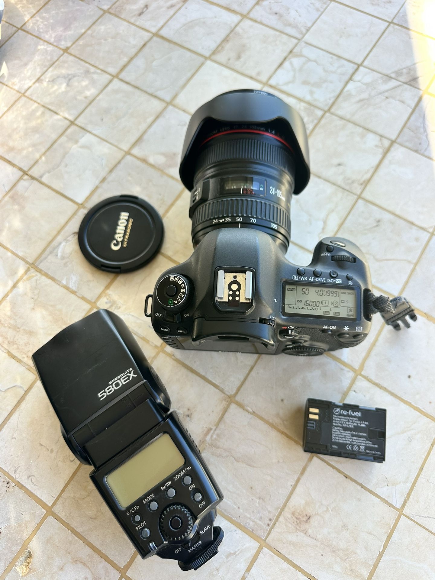 Canon 5D Mark III , 24-105 F/4 Lens , 580ex Flash (yes It’s Available)