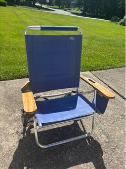 Beach chair Copa plus with side pocket and beverage holders holder