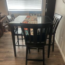  Black Dining Table Set