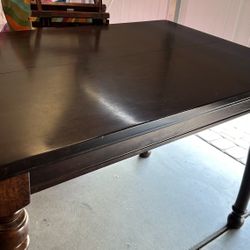 Solid wood counter height table 
