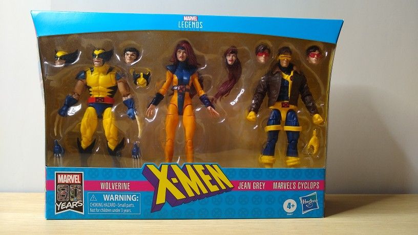 Marvel Legends X Men Love Triangle Wolverine Cyclops Jean Grey Deluxe Boxed Set Brand New In Box
