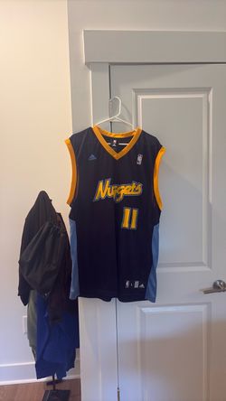 DENVER NUGGETS #11 CHRIS ANDERSEN BASKETBALL JERSEY ADIDAS SIZE L