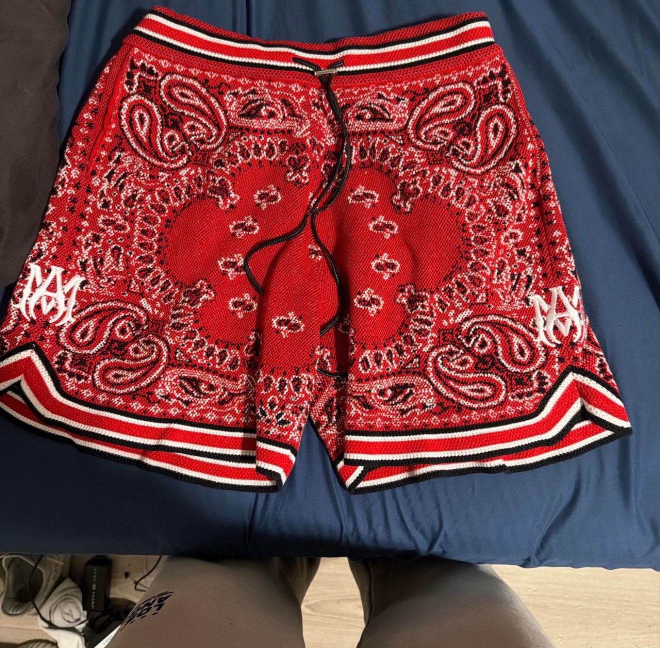 XL Red bandana Amiri shorts