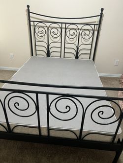 Full Bed Headboard , footboard,Mattress And Box Spring