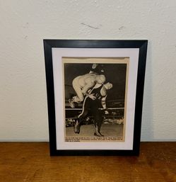 Sgt. Slaughter Vs. Iron Shiek Magazine Print Ad Frame