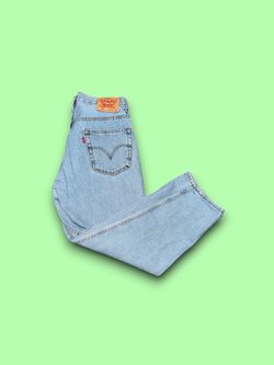 Vintage 90s Levi's 550 Relaxed Fit Jeans Mens 34x29 Blue Tapered Leg Denim