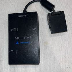 PlayStation 2 Multitap Adapter FAT OEM Sony Videogame Accessory Tested & Working