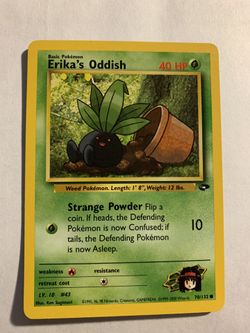 pokemon erika’s oddish card