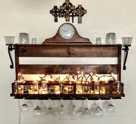 Handmade liquor rack