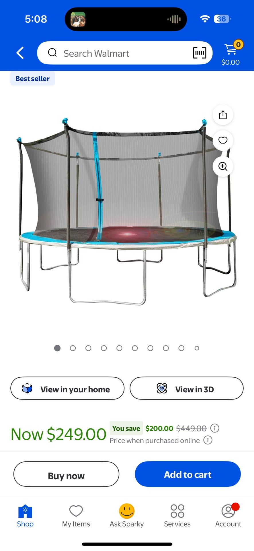 Bounce Pro 14ft Trampoline with Flash Lite Zone