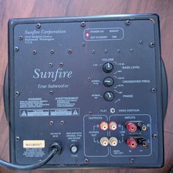 Sunfire True Subwoofer by Bob Carver – 2700W High-Powered Compact Sub
