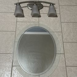Bathroom Mirror Light Fixture Combo