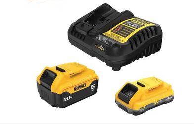 20V MAX Lithium-lon Starter Kit with 4.0 Ah and 5.0 Ah Batteries and Charger
