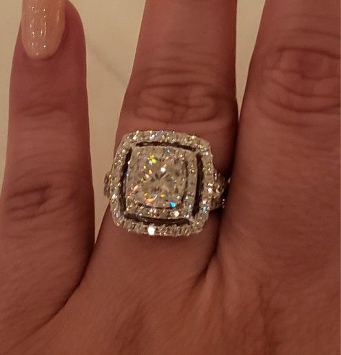 Engagement Ring With Wedding Bamds