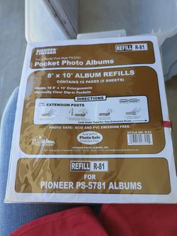 8x10 album refill sheets