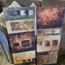 Canvas Wall Art Set - Warm Colors