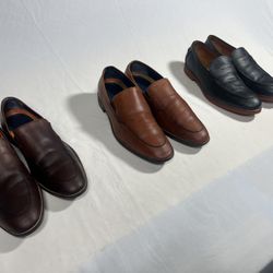 Selling three pairs of high-quality men’s leather dress shoes. All cleaned, conditioned, and ready to wear. Smoke-free home. Great for work, business,