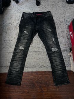 Black designer mokobi jeans size 38/32