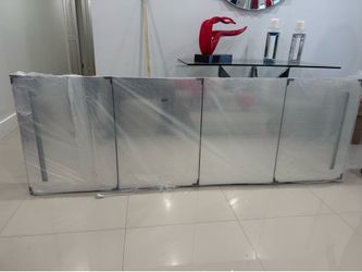 Bathroom mirror and cabinet