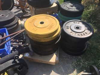 New and used bumper plates prices vary by brand and weight