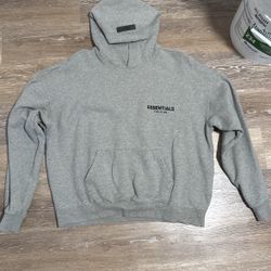 Dark Oat Essentials Hoodie - Size Medium