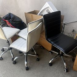 8 Office Rolling Chairs 