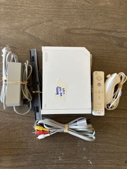 (WII) Wii Console Model No. RVL- 001 Tested And Working *Read Description 