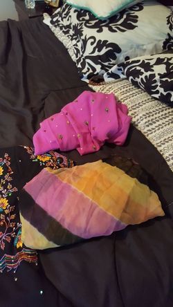Beautiful Indian Long Dress. PURPLE AND BLACK