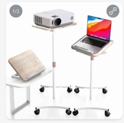 YUMFUN Rolling Laptop Floor Stand
