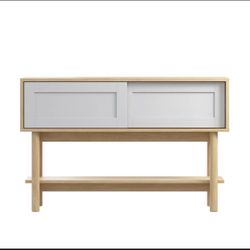 DHP Venetta Console Table, Natural/Gray