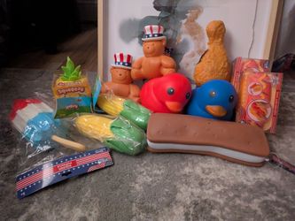 FOURTH OF JULY. Squeezy and needohs.  See photos