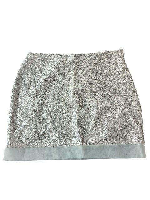 Express Size 0 Sparkling Cream Skirt 